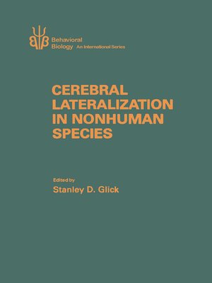 cover image of Cerebral Lateralization in Nonhuman Species